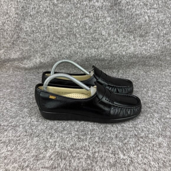 ✅SAS Tripad Comfort Womens 8.5N Black Leather Penny Loafers Slip-On Mocc Style - Picture 12 of 12